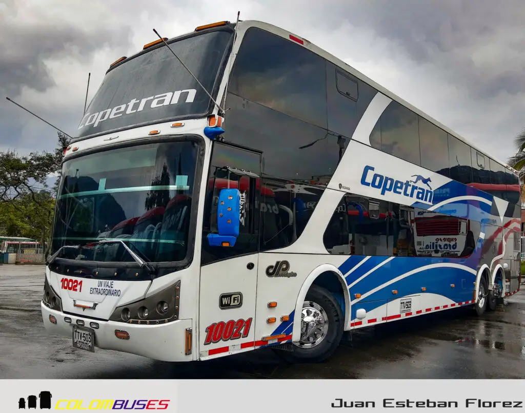 copetran bus de dos pisos